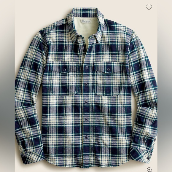 J. Crew Other - J. Crew Men’s Waffle-lined garment-dyed Harbor shirt in plaid sz M VGC